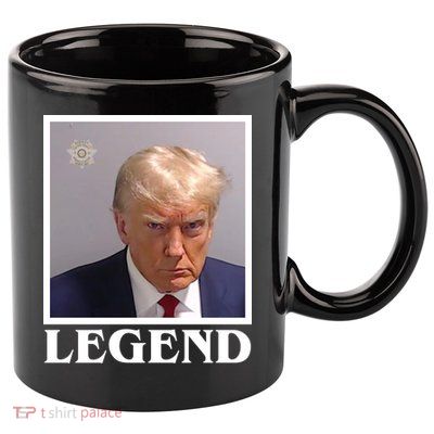 Legend Donald Trump Mugshot Pro Trump 11oz C Handle Ceramic Mug