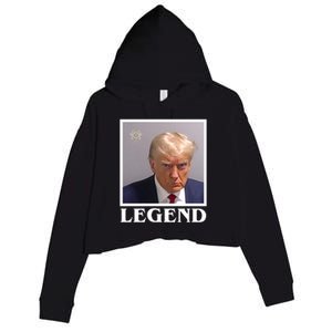 Legend Donald Trump Mugshot Pro Trump Crop Fleece Hoodie