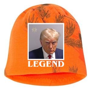 Legend Donald Trump Mugshot Pro Trump Kati - Camo Knit Beanie