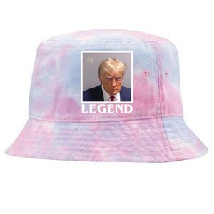 Legend Donald Trump Mugshot Pro Trump Tie-Dyed Bucket Hat