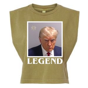 Legend Donald Trump Mugshot Pro Trump Garment-Dyed Women's Muscle Tee