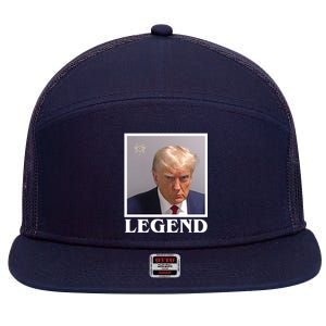 Legend Donald Trump Mugshot Pro Trump 7 Panel Mesh Trucker Snapback Hat