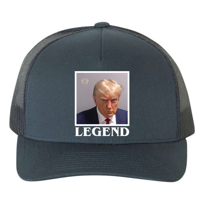 Legend Donald Trump Mugshot Pro Trump Yupoong Adult 5-Panel Trucker Hat