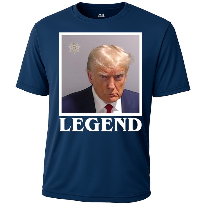 Legend Donald Trump Mugshot Pro Trump Cooling Performance Crew T-Shirt