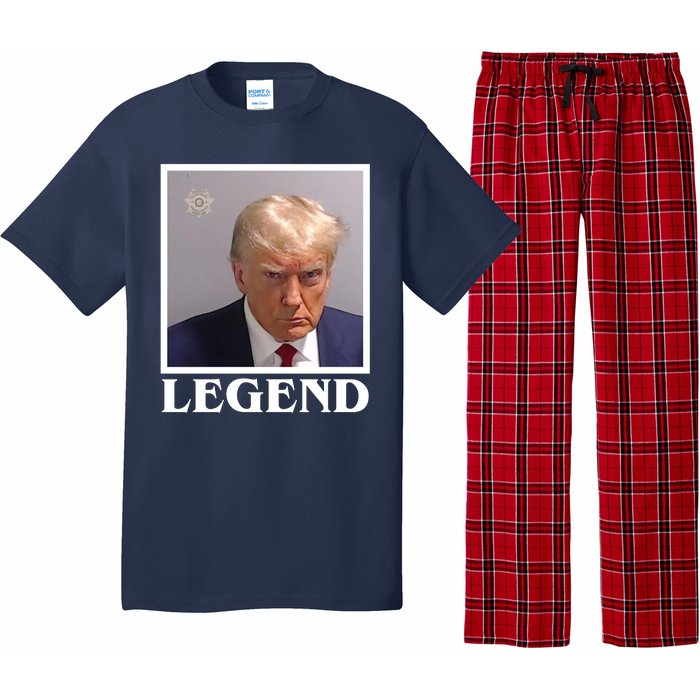 Legend Donald Trump Mugshot Pro Trump Pajama Set