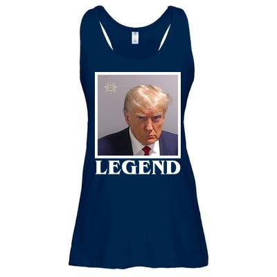 Legend Donald Trump Mugshot Pro Trump Ladies Essential Flowy Tank