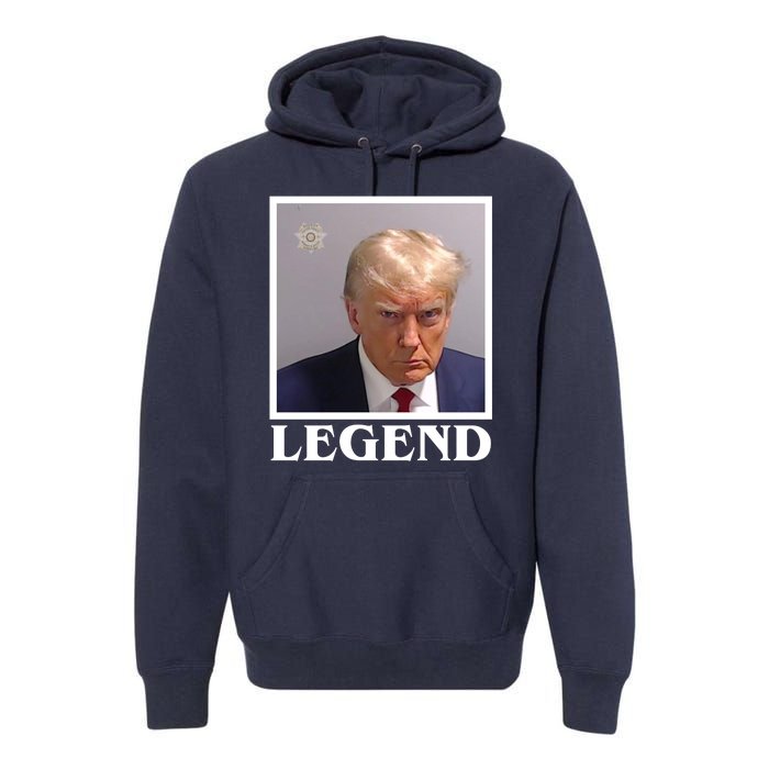 Legend Donald Trump Mugshot Pro Trump Premium Hoodie