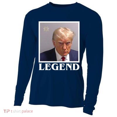 Legend Donald Trump Mugshot Pro Trump Cooling Performance Long Sleeve Crew