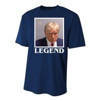 Legend Donald Trump Mugshot Pro Trump Youth Performance Sprint T-Shirt