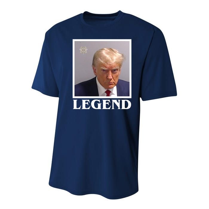 Legend Donald Trump Mugshot Pro Trump Youth Performance Sprint T-Shirt