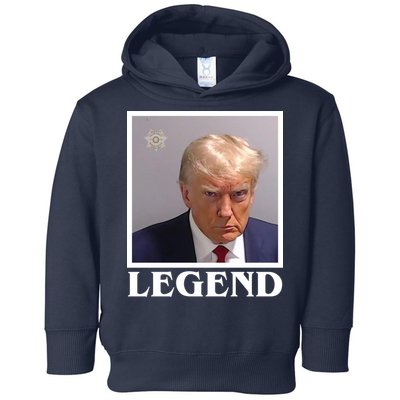 Legend Donald Trump Mugshot Pro Trump Toddler Hoodie