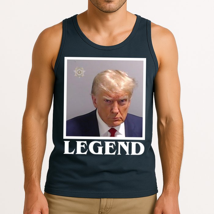 Legend Donald Trump Mugshot Pro Trump Tank Top
