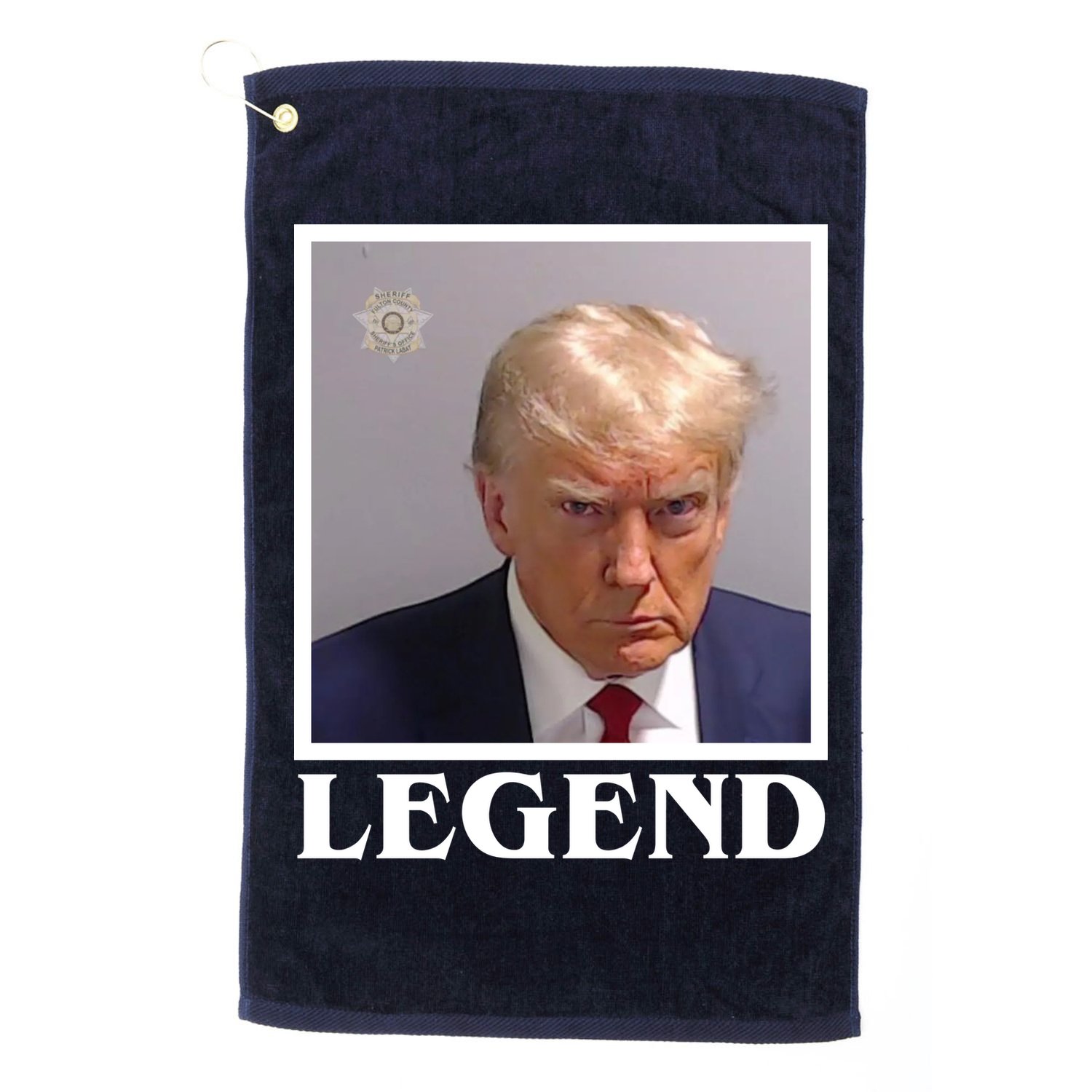 Legend Donald Trump Mugshot Pro Trump Golf Towel