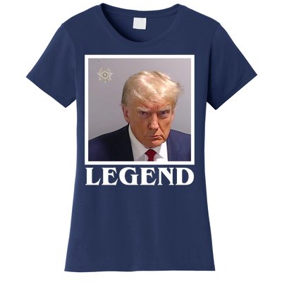 Legend Donald Trump Mugshot Pro Trump Women's T-Shirt