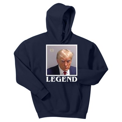 Legend Donald Trump Mugshot Pro Trump Kids Hoodie