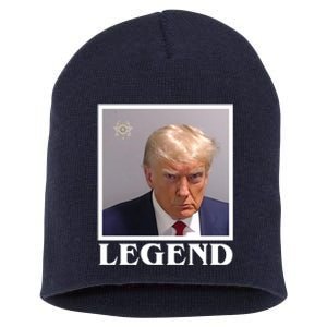 Legend Donald Trump Mugshot Pro Trump Short Acrylic Beanie