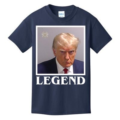 Legend Donald Trump Mugshot Pro Trump Kids T-Shirt