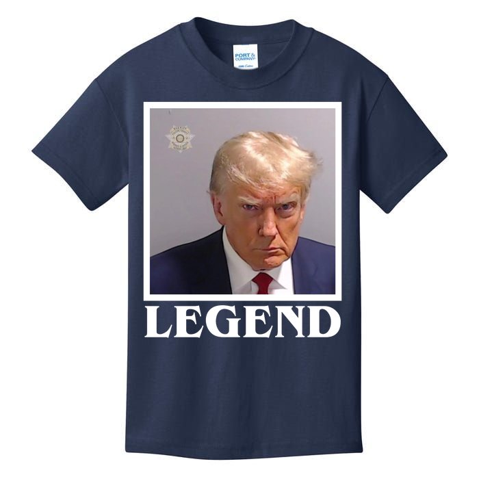 Legend Donald Trump Mugshot Pro Trump Kids T-Shirt