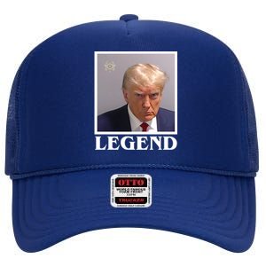 Legend Donald Trump Mugshot Pro Trump High Crown Mesh Back Trucker Hat