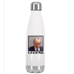 Legend Donald Trump Mugshot Pro Trump Stainless Steel Insulated Water Bottle