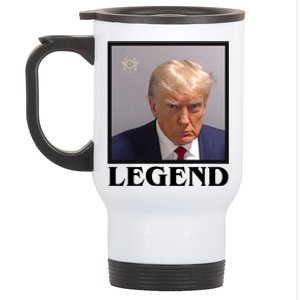 Legend Donald Trump Mugshot Pro Trump Stainless Steel Travel Mug