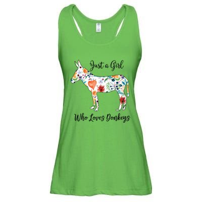 LOVES DONKEYS Tee Ladies Essential Flowy Tank