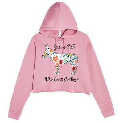 LOVES DONKEYS Tee Crop Fleece Hoodie