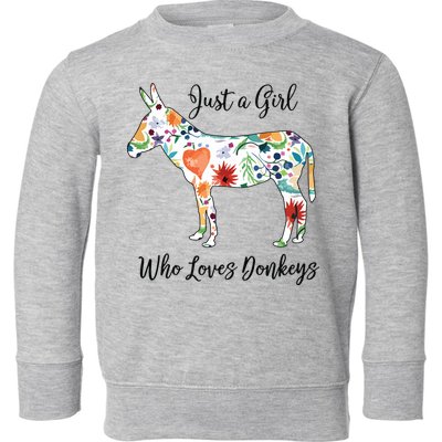 LOVES DONKEYS Tee Toddler Sweatshirt