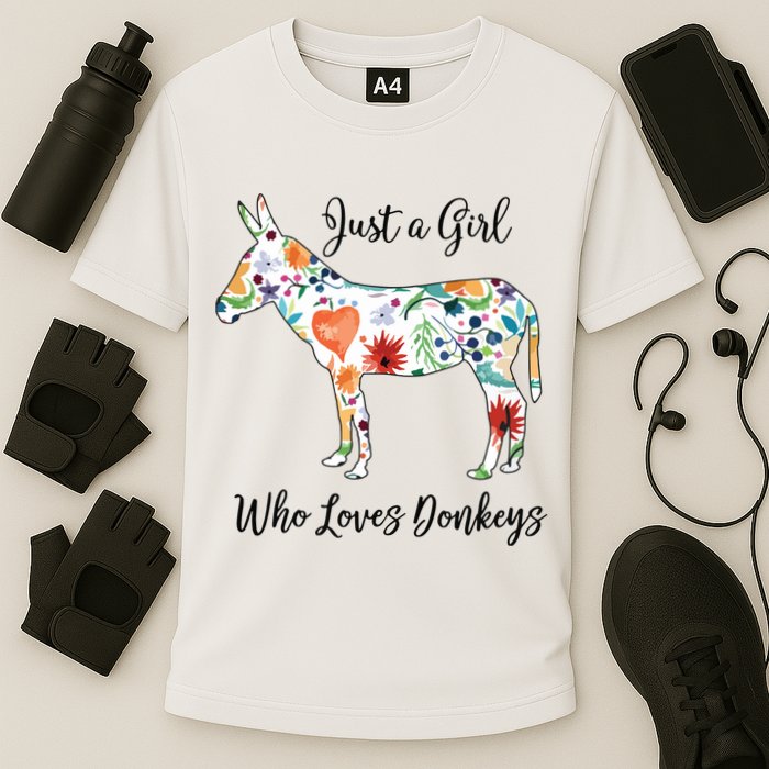 LOVES DONKEYS Tee Cooling Performance Crew T-Shirt