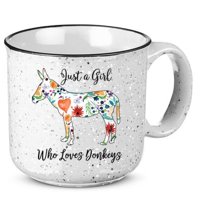 LOVES DONKEYS Tee 15oz Campfire Ceramic Mug
