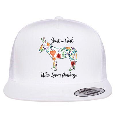 LOVES DONKEYS Tee Flatbill Hat