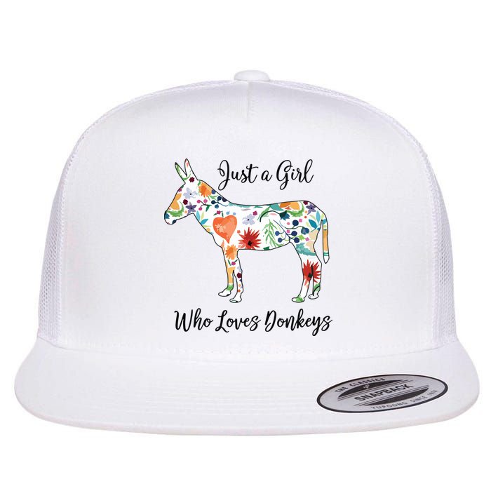 LOVES DONKEYS Tee Flatbill Hat