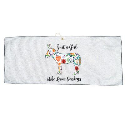 LOVES DONKEYS Tee Large Microfiber Waffle Golf Towel