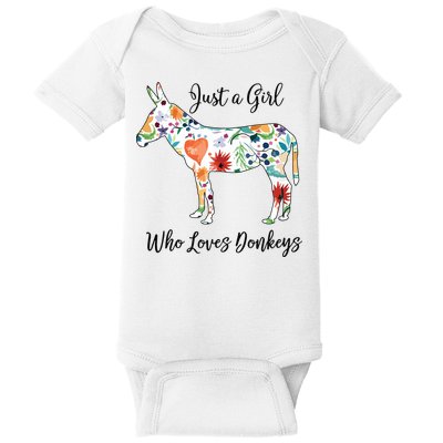 LOVES DONKEYS Tee Baby Bodysuit