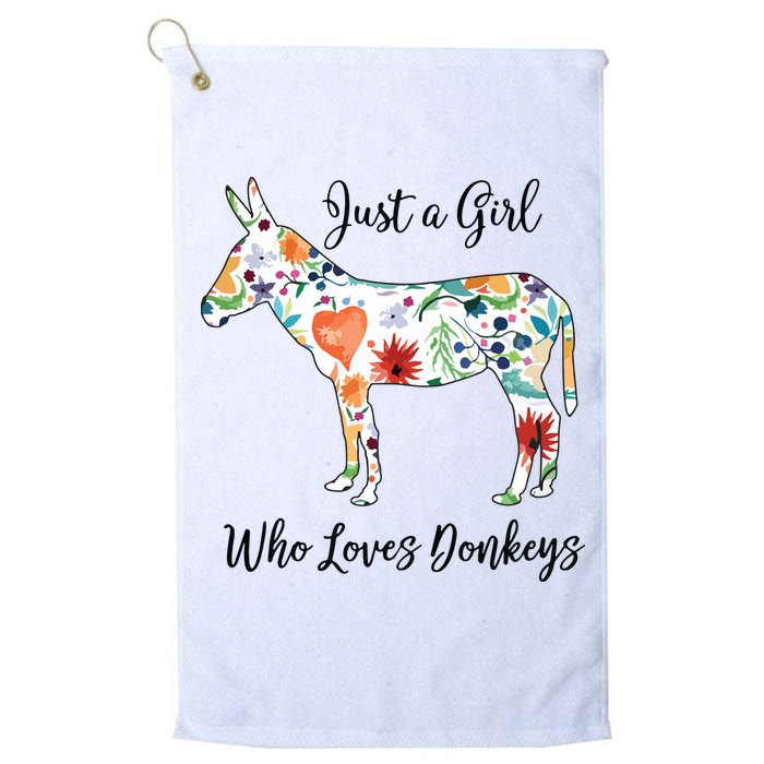 LOVES DONKEYS Tee Golf Towel