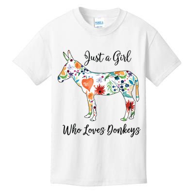 LOVES DONKEYS Tee Kids T-Shirt