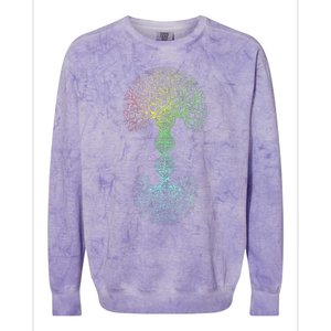 Love DNA Tree Of Life Science Of Genetics Earth Day Genealogy Colorblast Crewneck Sweatshirt