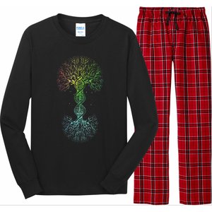 Love DNA Tree Of Life Science Of Genetics Earth Day Genealogy Long Sleeve Pajama Set