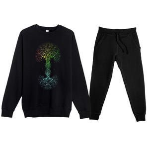 Love DNA Tree Of Life Science Of Genetics Earth Day Genealogy Premium Crewneck Sweatsuit Set