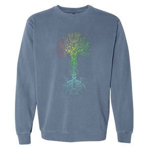 Love DNA Tree Of Life Science Of Genetics Earth Day Genealogy Garment-Dyed Sweatshirt