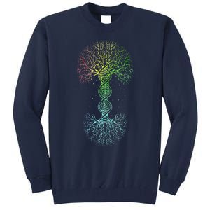 Love DNA Tree Of Life Science Of Genetics Earth Day Genealogy Tall Sweatshirt