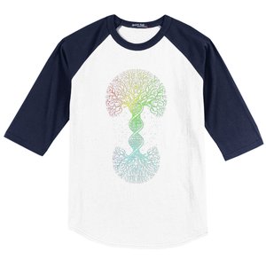 Love DNA Tree Of Life Science Of Genetics Earth Day Genealogy Baseball Sleeve Shirt