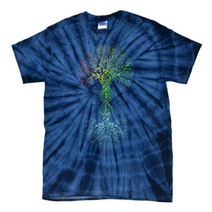 Love DNA Tree Of Life Science Of Genetics Earth Day Genealogy Tie-Dye T-Shirt