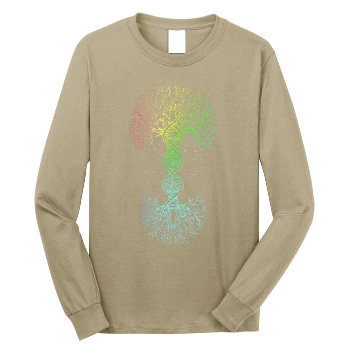 Love DNA Tree Of Life Science Of Genetics Earth Day Genealogy Long Sleeve Shirt