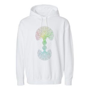 Love DNA Tree Of Life Science Of Genetics Earth Day Genealogy Garment-Dyed Fleece Hoodie