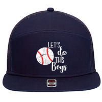 Let's Do This Boys Baseball 7 Panel Mesh Trucker Snapback Hat