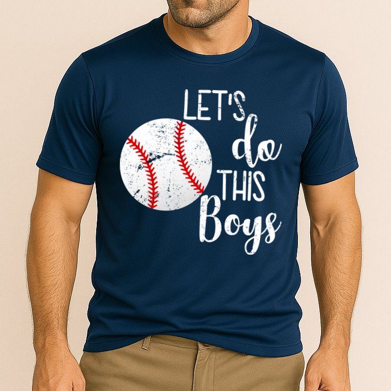Let's Do This Boys Baseball Cooling Performance Crew T-Shirt
