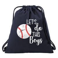 Let's Do This Boys Baseball Drawstring Bag