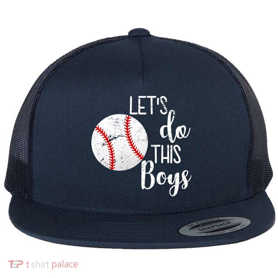 Let's Do This Boys Baseball Flat Bill Trucker Hat
