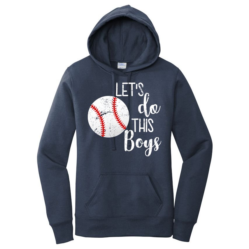 Let's Do This Boys Baseball Women's Pullover Hoodie